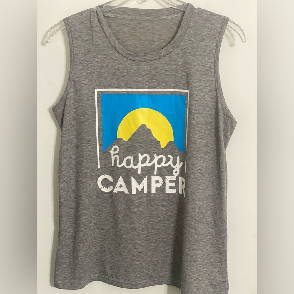 Gray Graphic Women's Tank Top